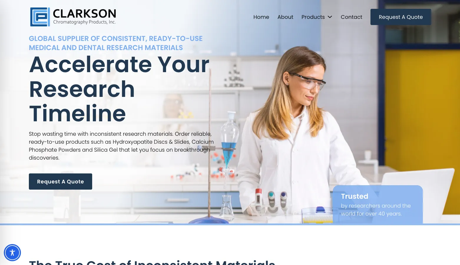 Clarkson Chromatography website