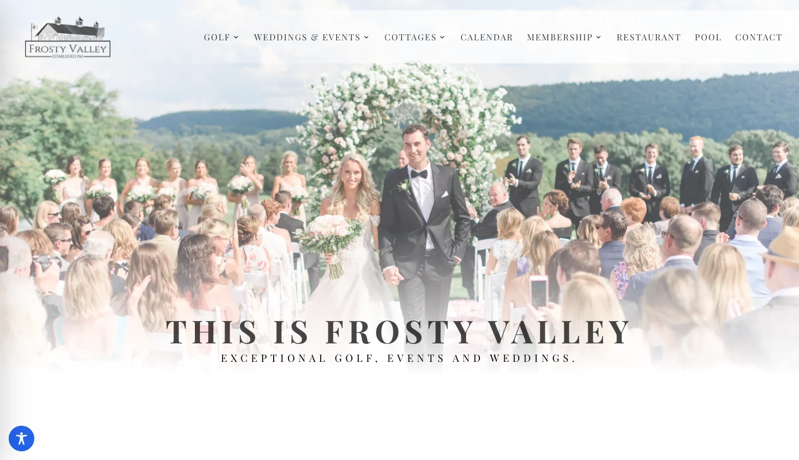 Frosty Valley Resort website