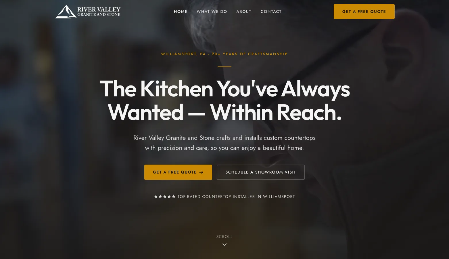 River Valley Granite & Stone website