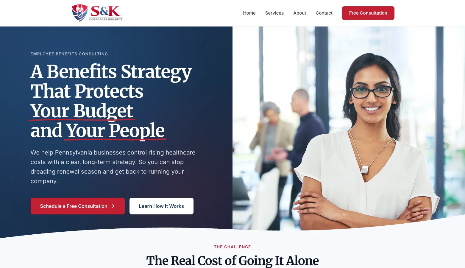 S&K Corporate Benefits website